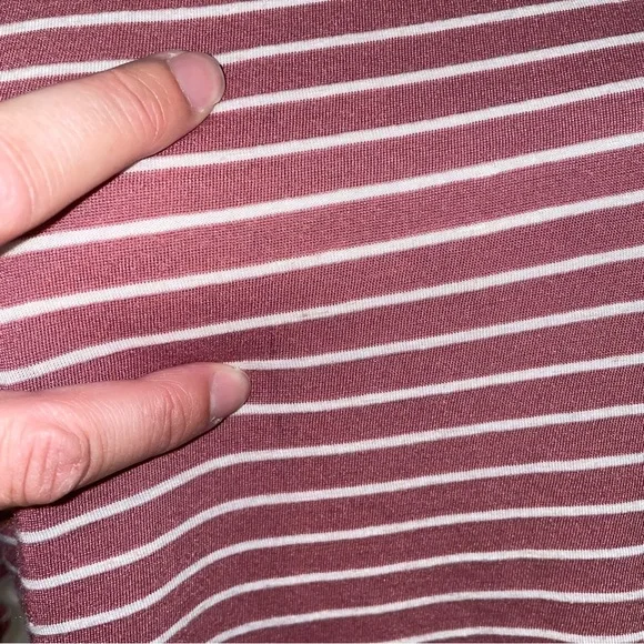 Billabong Striped Flutter Sleeve Mock Neck Tee - Picture 5 of 16